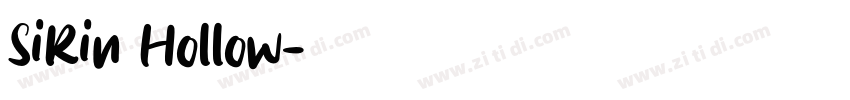 SiRin Hollow字体转换